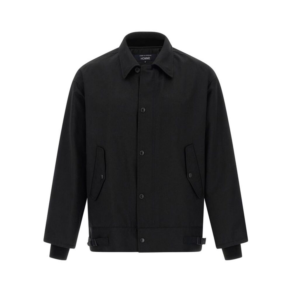 Comme Des Garçons Black Polyester Full-Length Men's Jacket